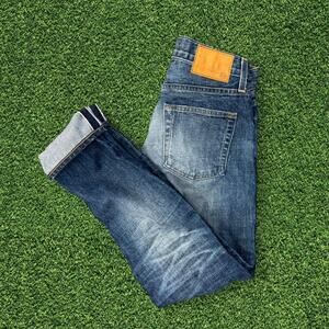 Selvedge AG Adriano Goldschmied The Dylan jeans washed 100% cotton 28R Raw fade